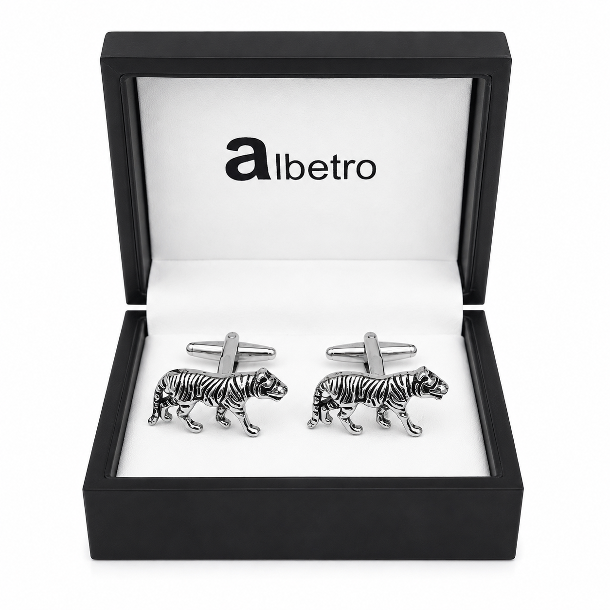Royal Bengal — Tiger Silver Cufflinks
