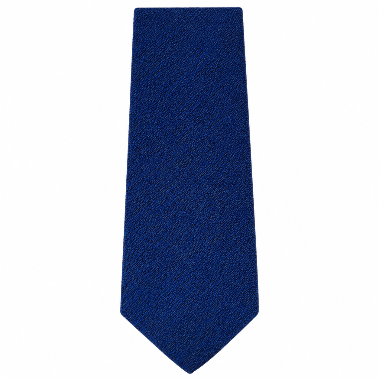Royal Blue Solid Textured Necktie