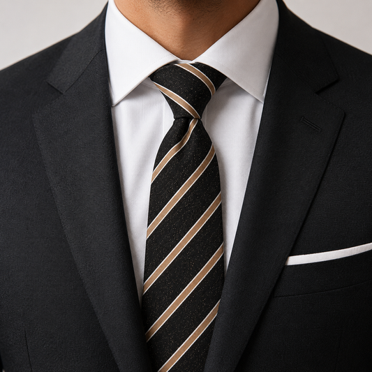 Signature Noir & Gold Tie