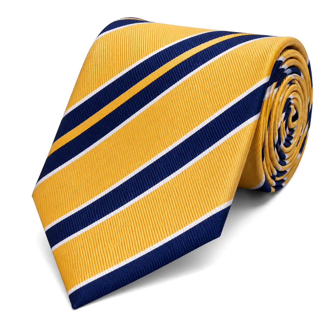 The Midas Gold & Midnight Navy Stripe Tie