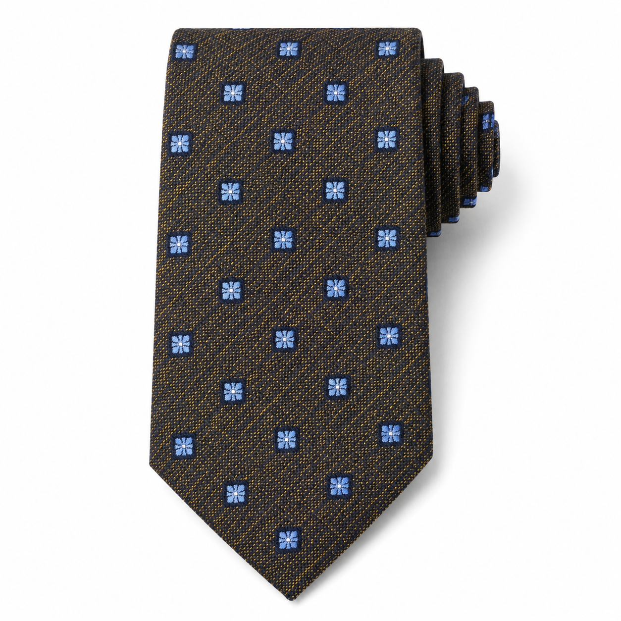The Highland Tweed Floret Tie - Flat Lay