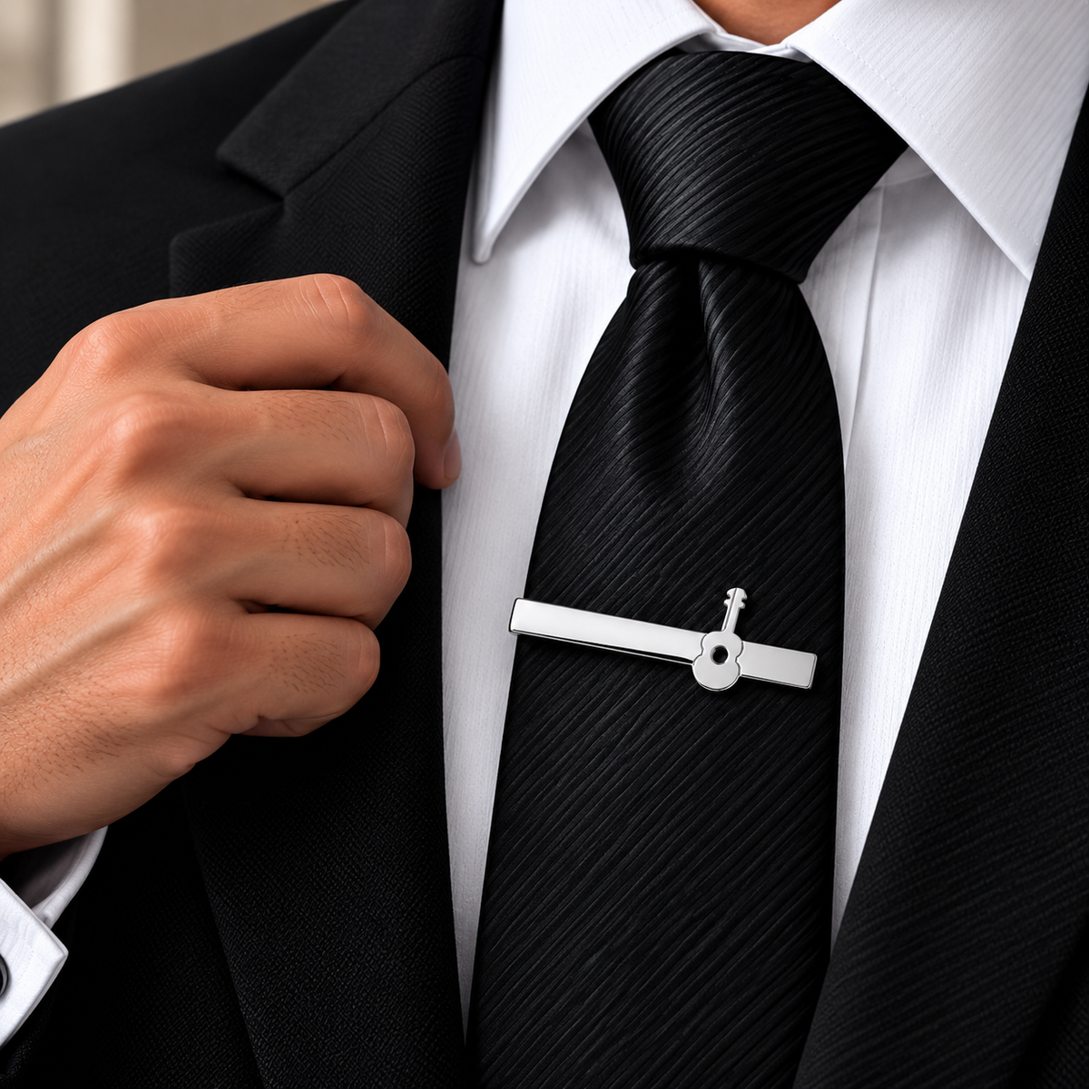 The Serenade Acoustic Guitar Tie Clip - Model