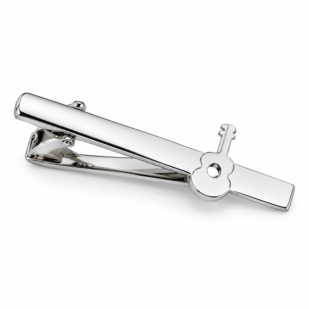 The Serenade Acoustic Guitar Tie Clip - Flat Lay