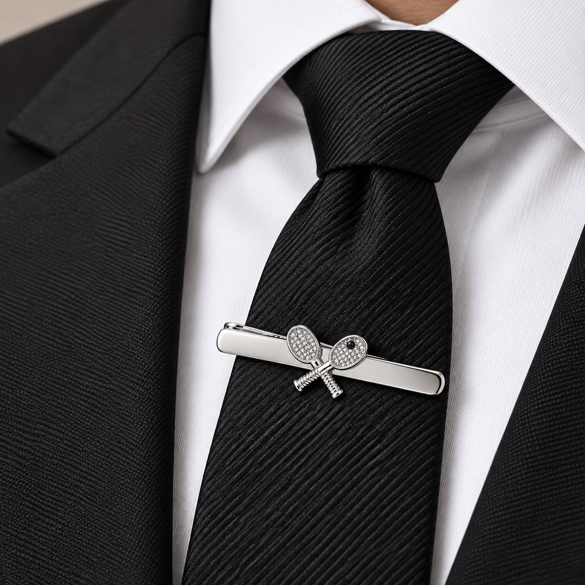 The Grand Slam Tennis Racket Tie Clip - Model