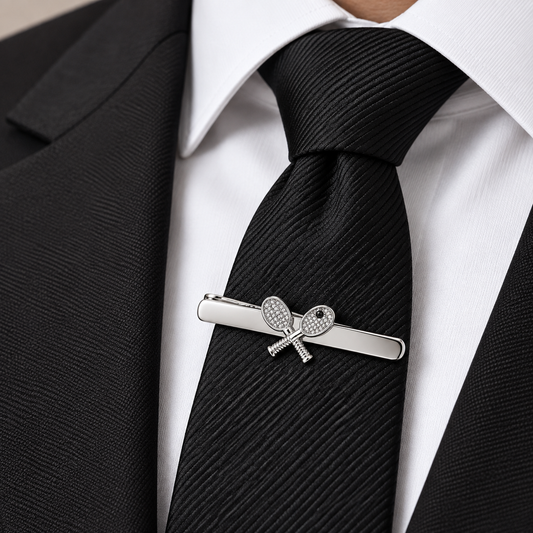 The Grand Slam Tennis Racket Tie Clip - Model