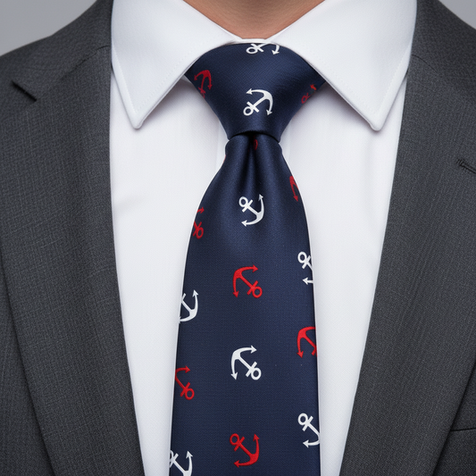 Navy Anchor tie for Men