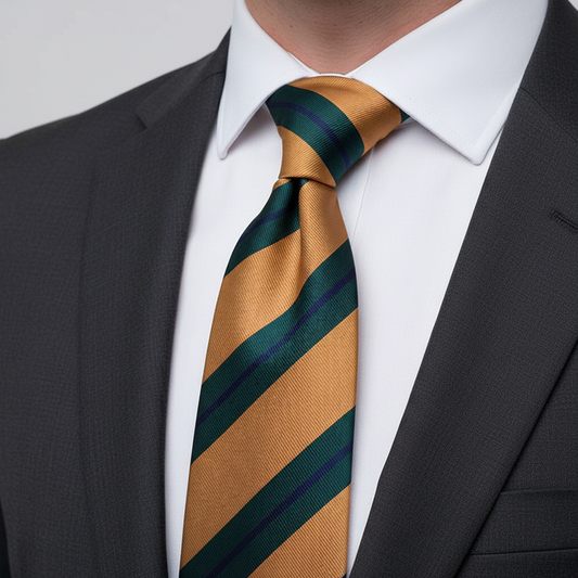 Autumn Crest Stripe Necktie