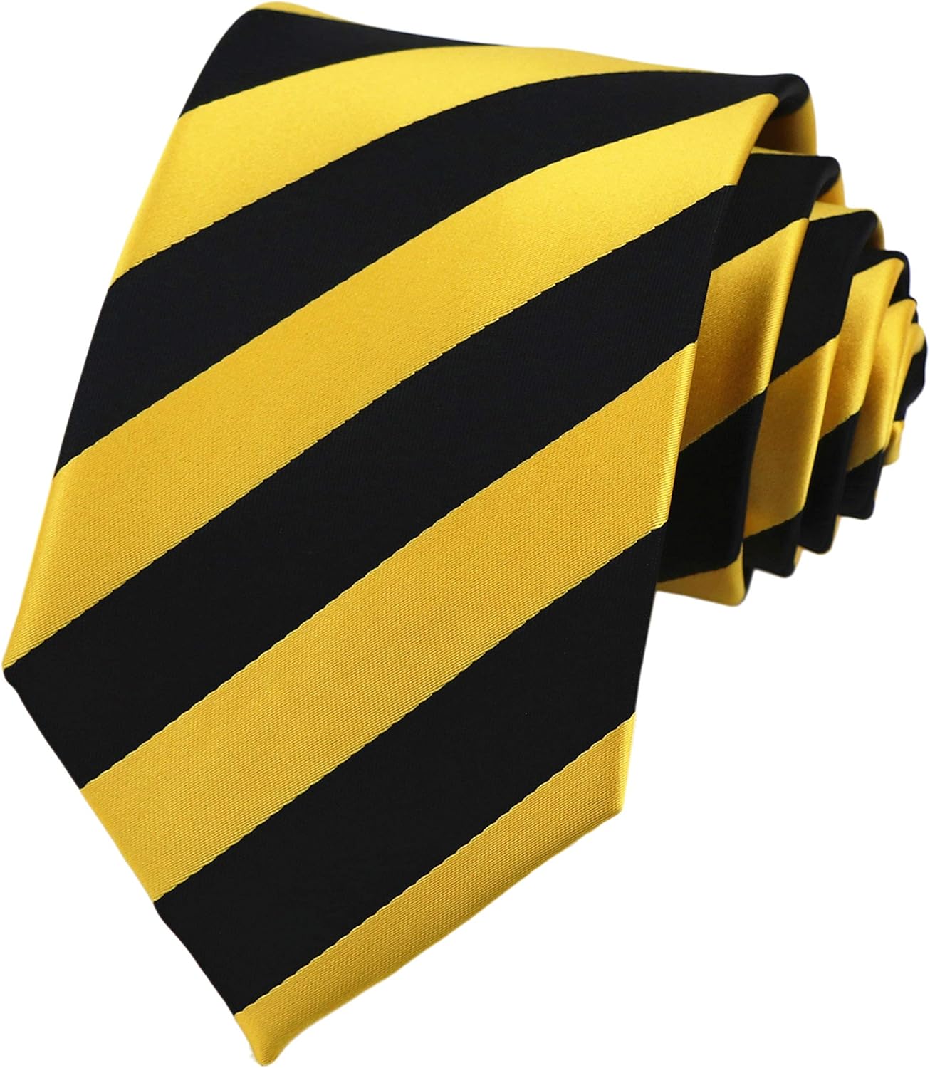 Bold Black & Gold Striped Tie