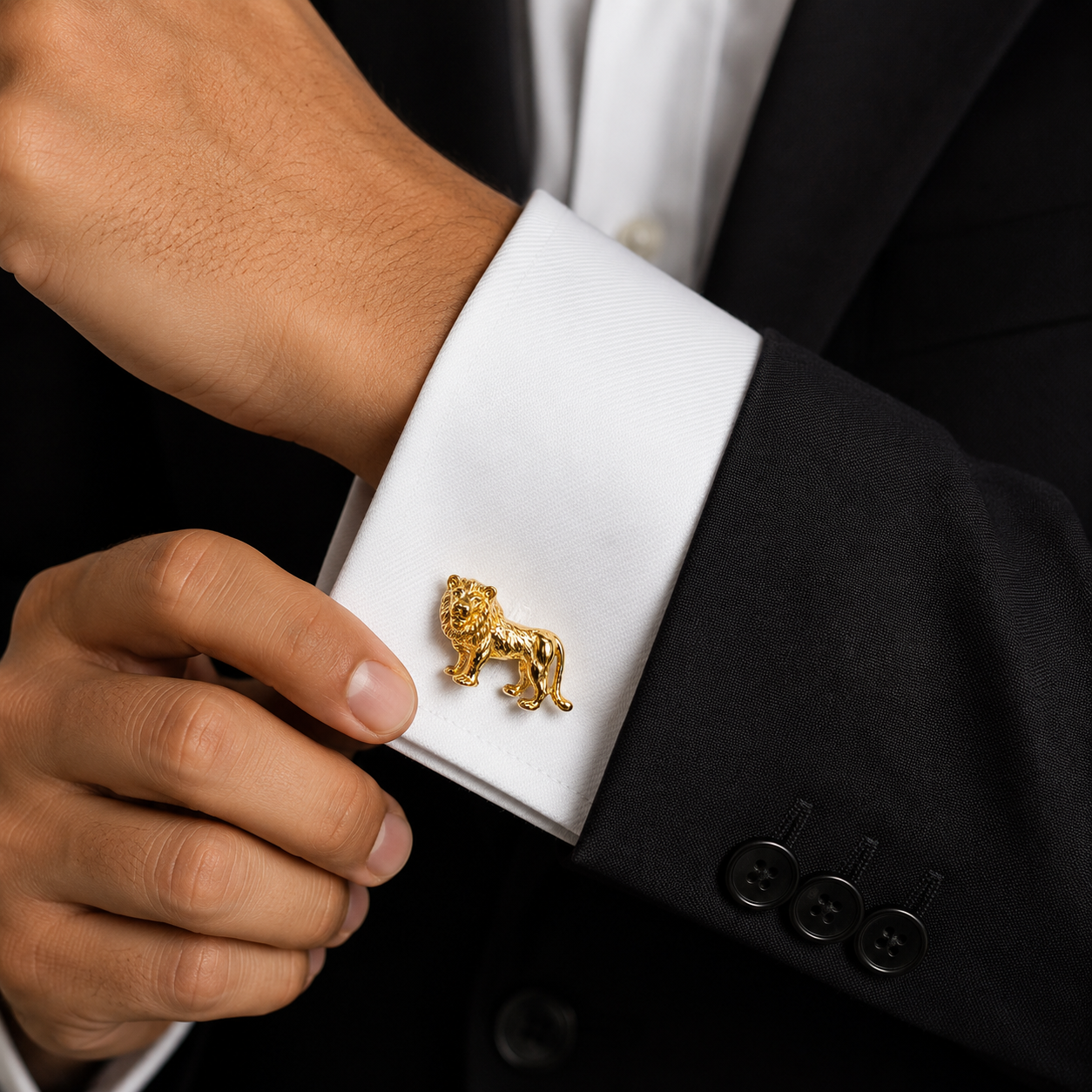 Lion Gold Cufflinks