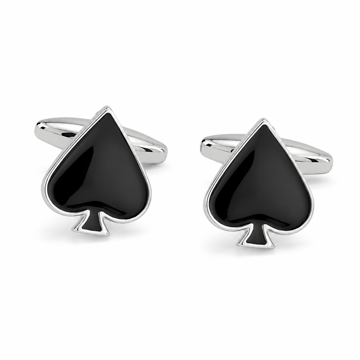 Ace of Spades Black Cufflinks