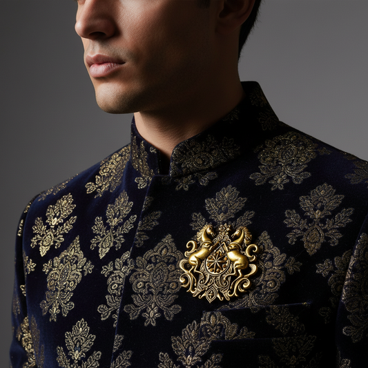 Royal Stallion Crest Brooch