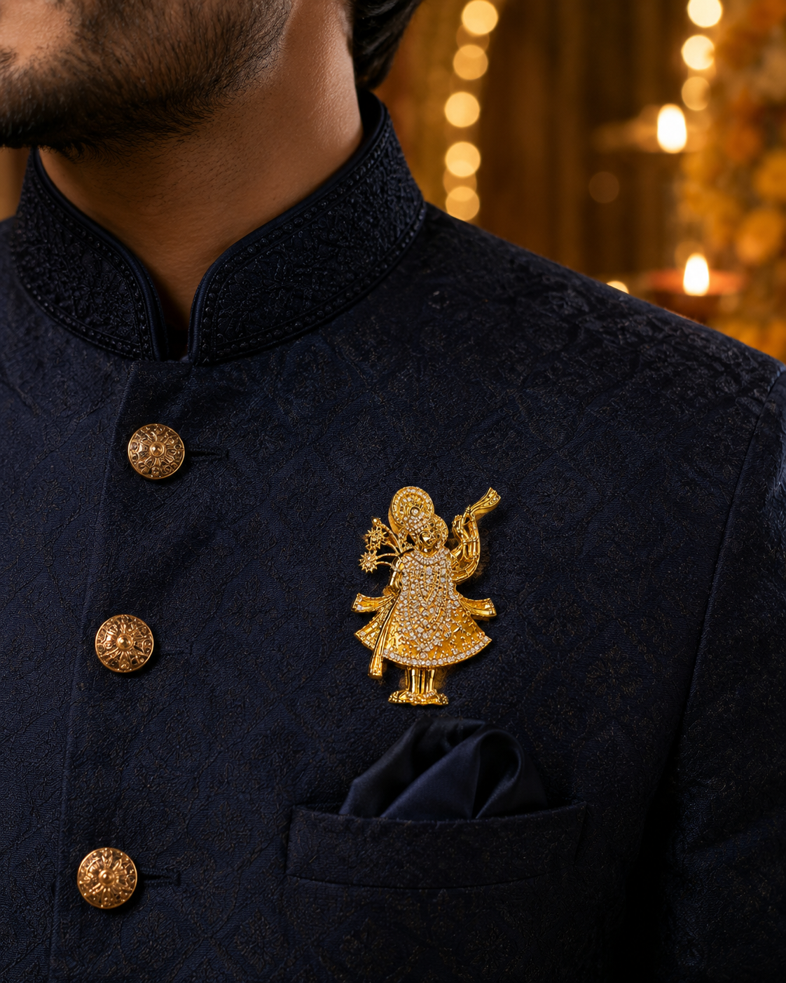 Shrinathji Divine Brooch