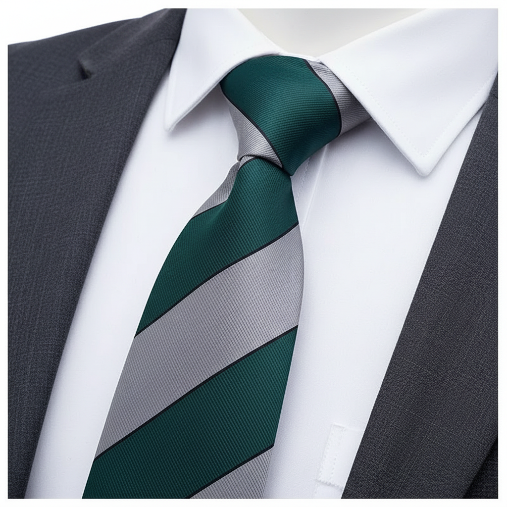 Emerald Slate Diagonal Necktie
