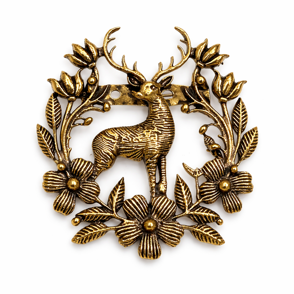 Royal Stag Heritage Brooch