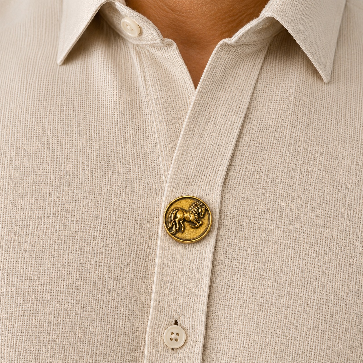 Galloping Horse Button Cover