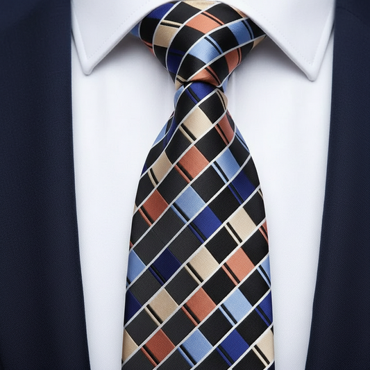 8cm Multi Checkered Necktie
