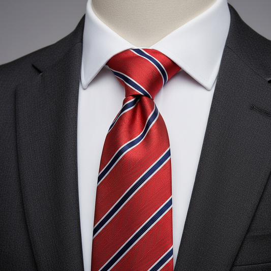 Heritage Scarlet Stripe Necktie