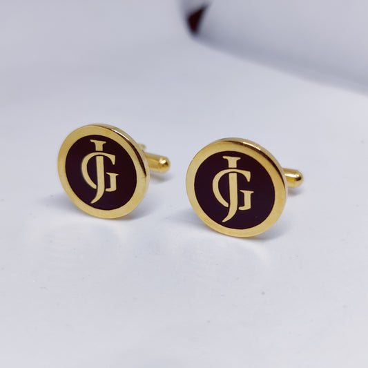 GJ Initial Monogram Cufflinks