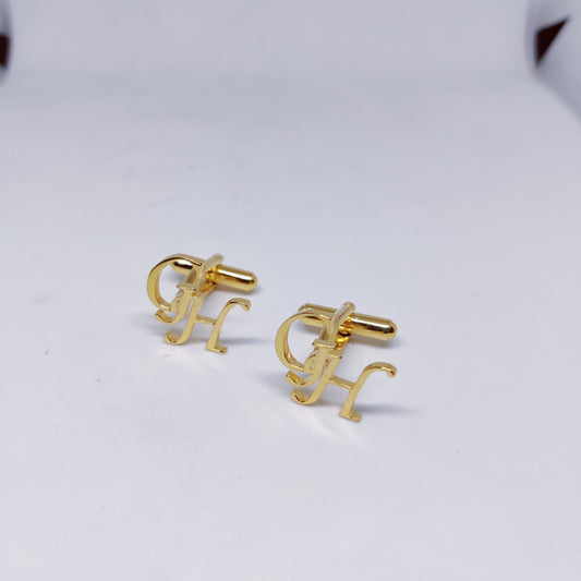 GH Double Initial Cufflinks