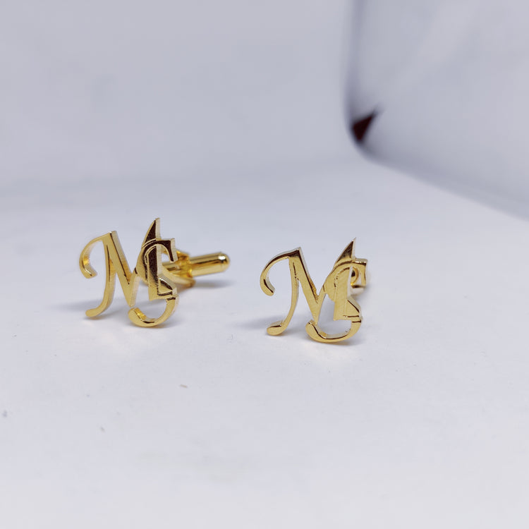 MS Double Initial Cufflinks