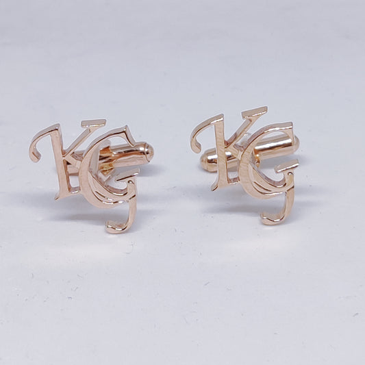 KG Double Initial Cufflinks