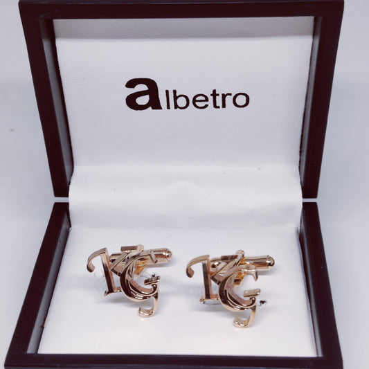 KG Double Initial Cufflinks