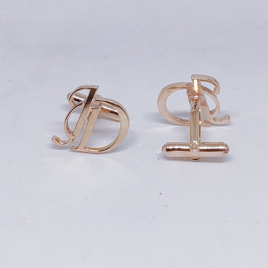 JD Double Initial Cufflinks