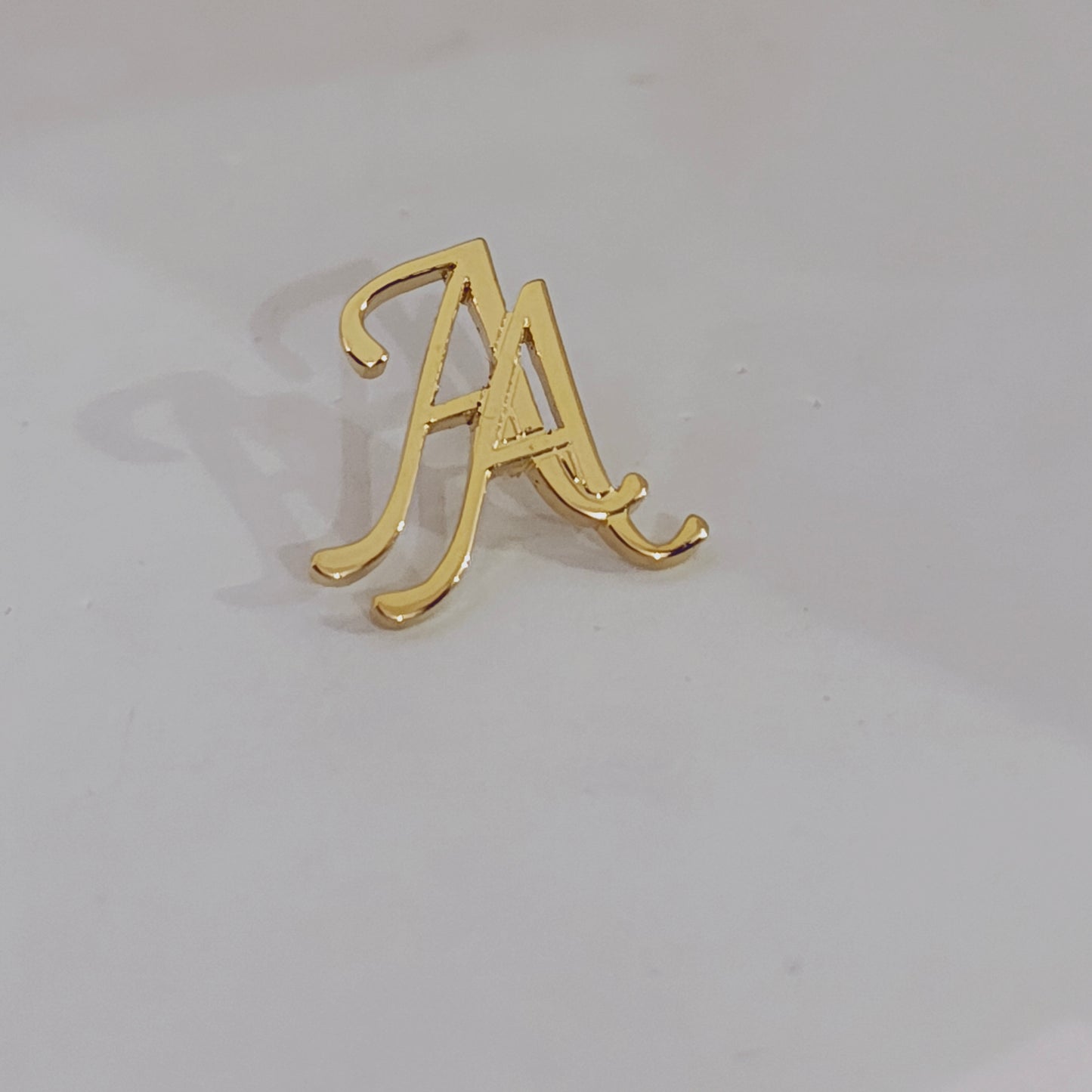 AA Double Initial Lapel Pin