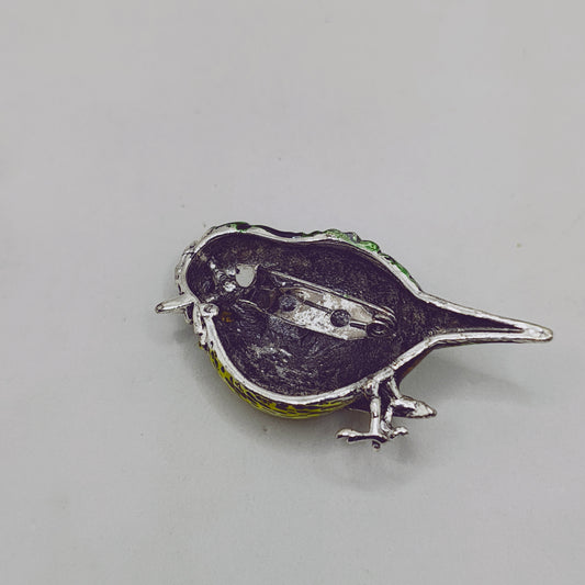Emerald Finch Brooch