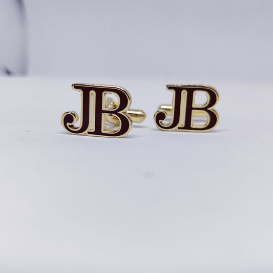 JB Initial Enamel Monogram Cufflinks