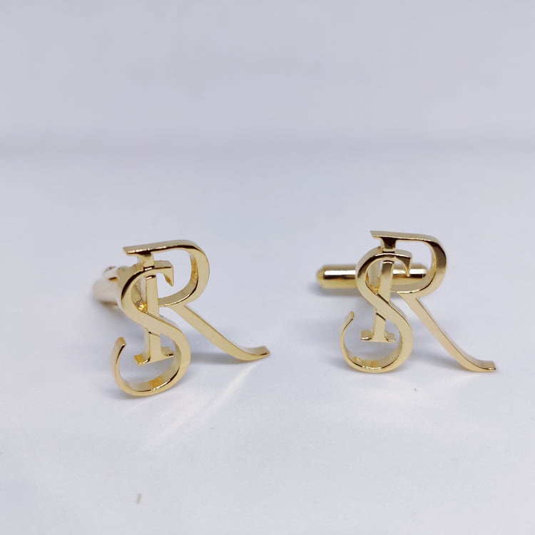 RS SR Double initial cufflinks