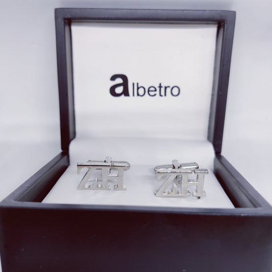 HZ ZH Double initial cufflinks