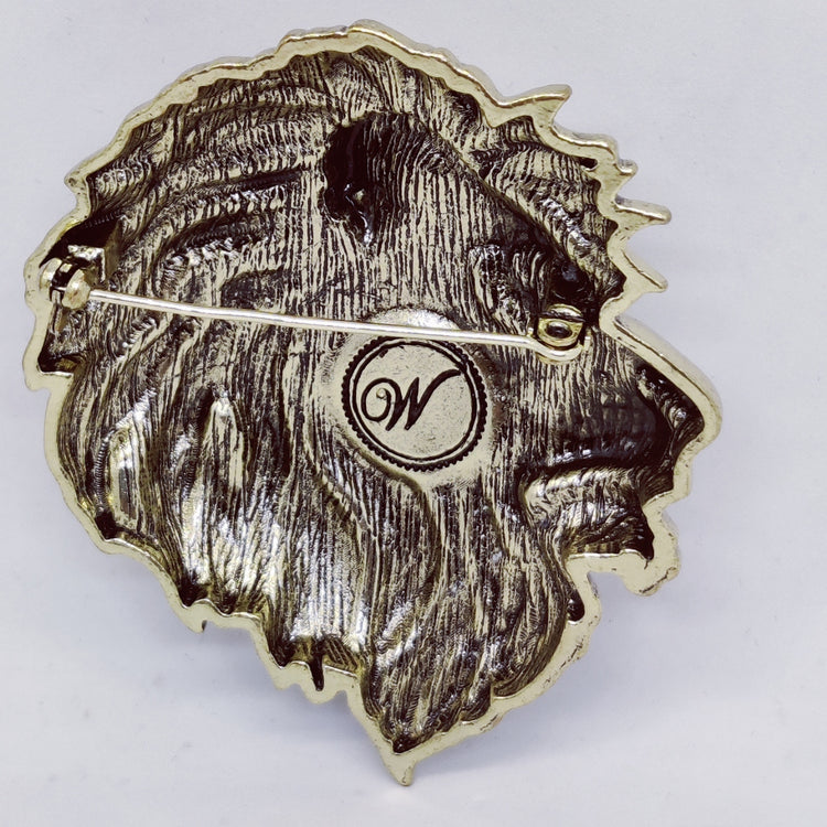 The Lion King Head Brooch