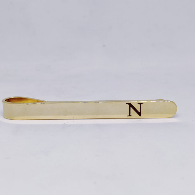 Personalized Initial Tie Clip