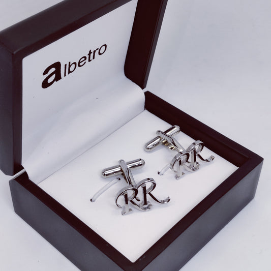 RR Double Initial Cufflinks