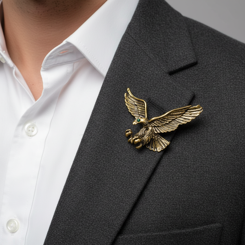 Imperial Eagle Statement Brooch