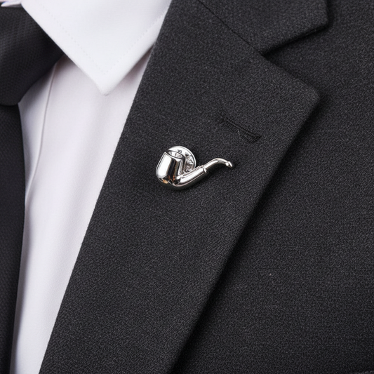 Novelty Smoking pipe lapel pin