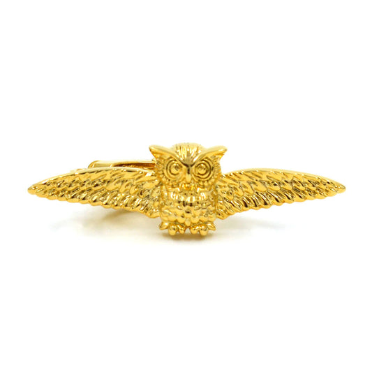 Gold Owl Tie Bar