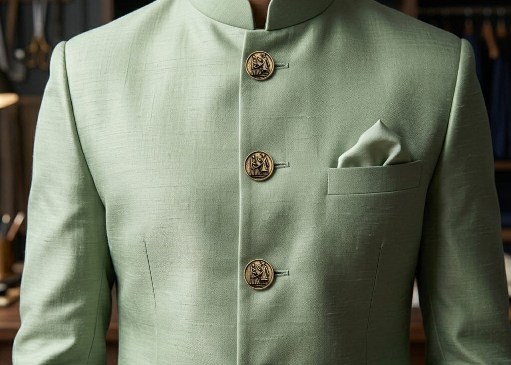 Shaadi Brass Button — Royal Court Edition