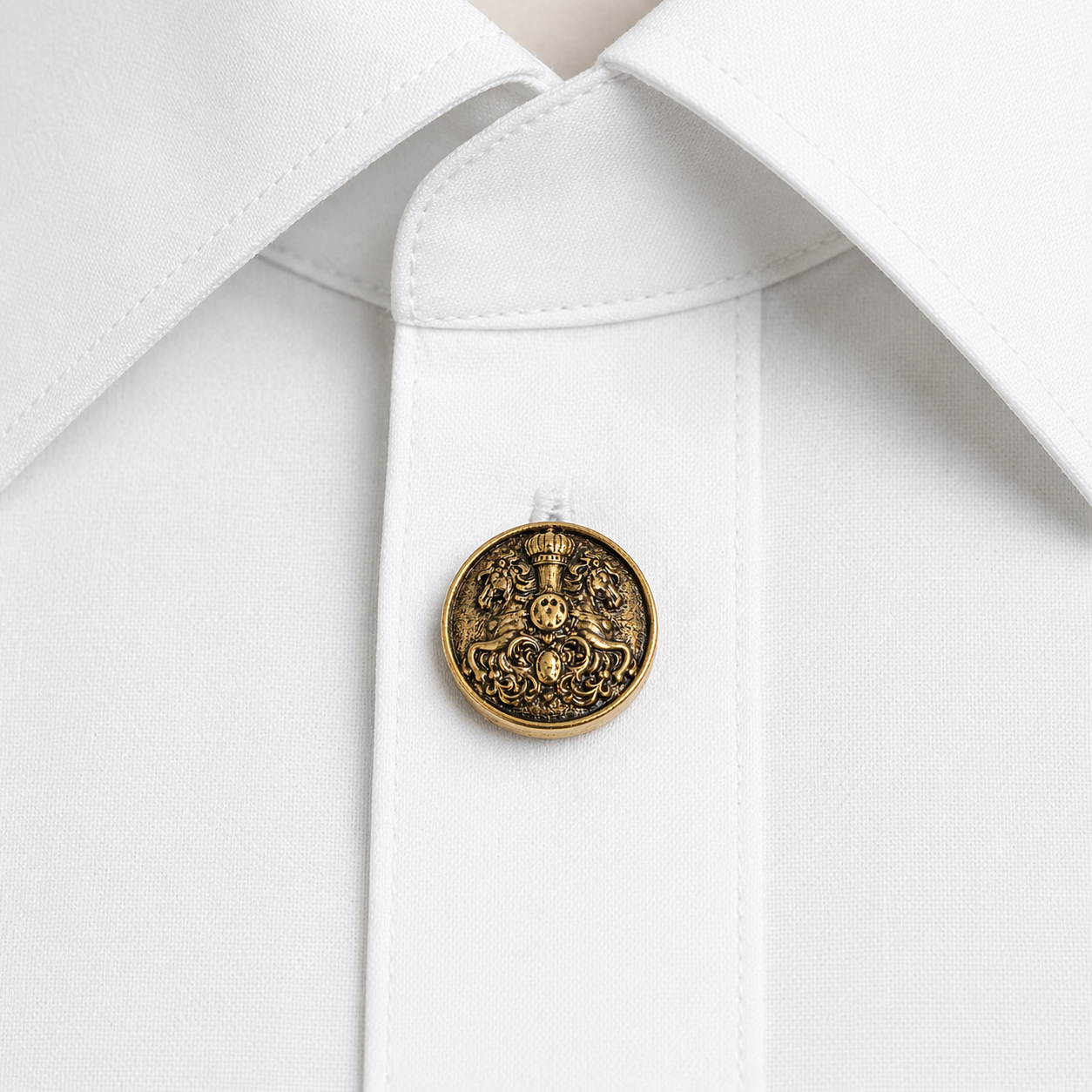 Rajputana Crest Heritage Button Cover