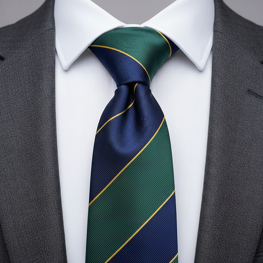 Regal Evergreen Stripe Necktie