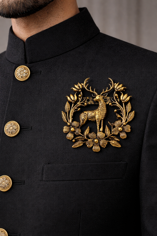 Imperial Deer Emblem Brooch