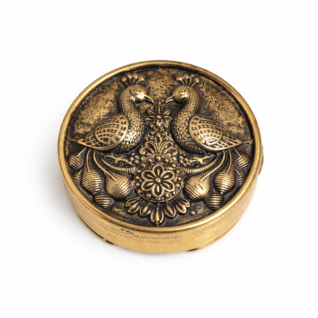 Royal Peacock Heritage Button Cover