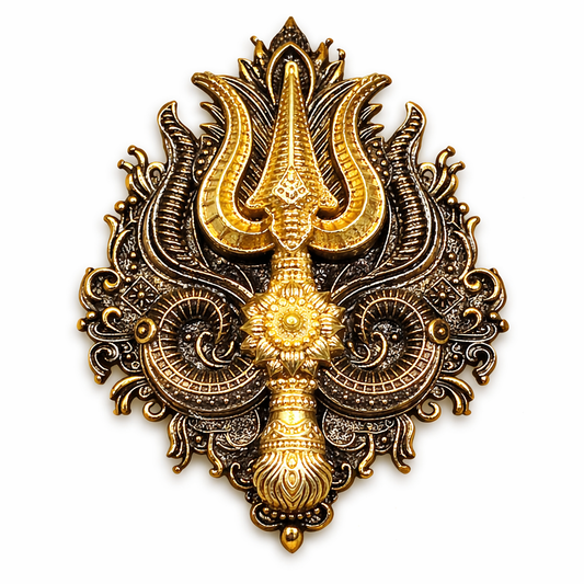 Shiva Trishul Brooch