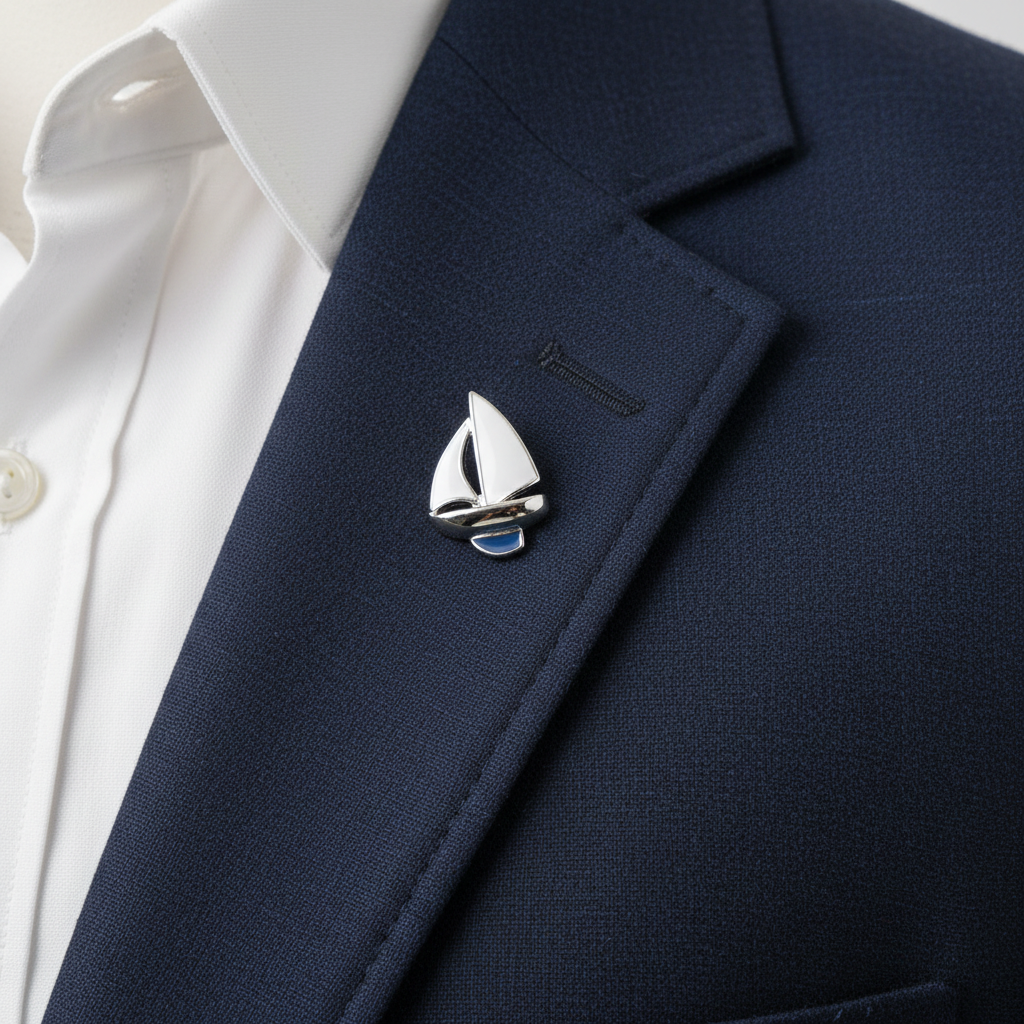 Sailboat Sailing Yacht Lapel Pin