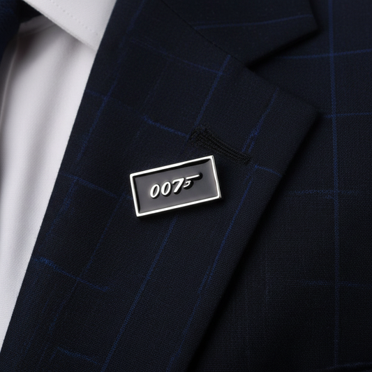 Enamel 007 Lapel Pin