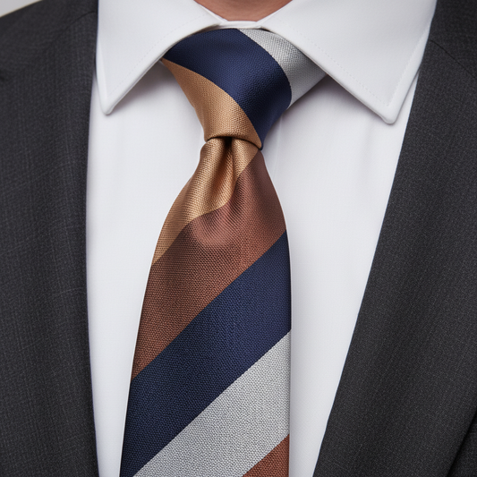 6cm Multi Color Jacquard Stripe Tie