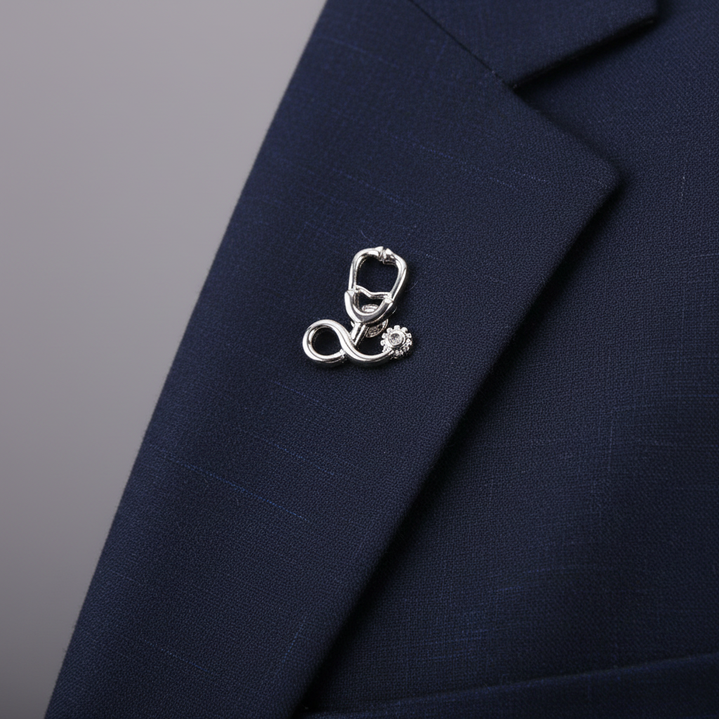 Stethoscope Lapel Pin