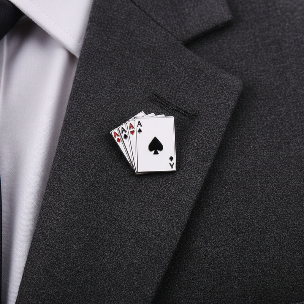 The Ace Cards Lapel Pin