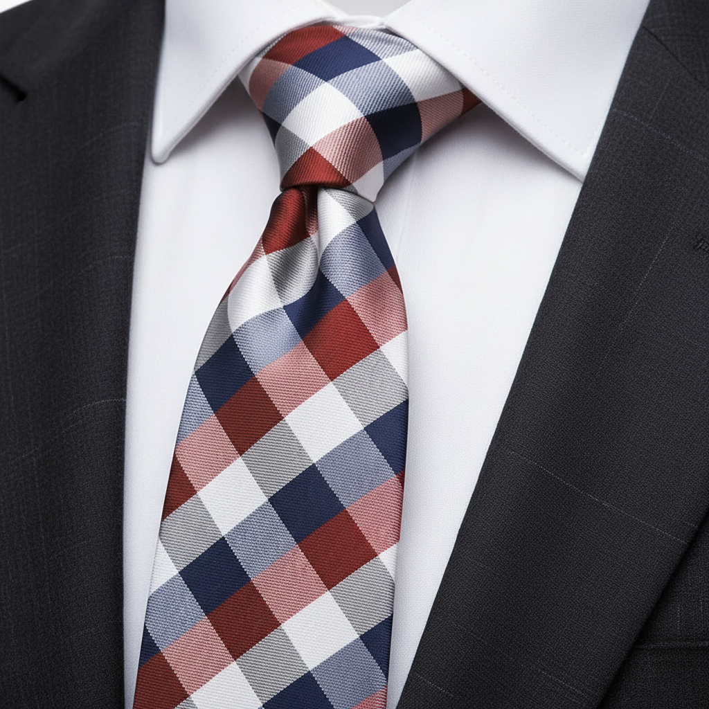 8cm Multi Checkered Necktie